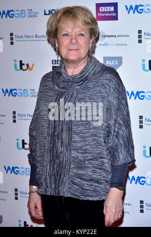 London, Großbritannien. 15. Januar, 2018. Lisa Evans besucht die Writers' Guild Awards an der königlichen Hochschule der Ärzte am 15. Januar 2018. Credit: Siehe Li/Alamy leben Nachrichten Stockfoto