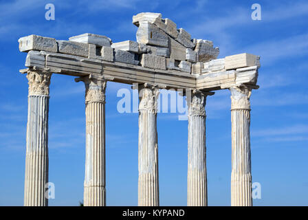 Athene Tempel in Side, in der Nähe von Antalya, Türkei Stockfoto