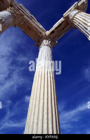 Spalten der Athene Tempel in Side in der Nähe von Antalya, Türkei Stockfoto