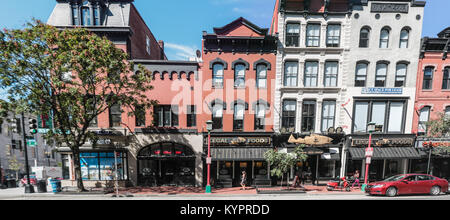 Panorama der 7th Street NW, Gallery, Washington DC Stockfoto