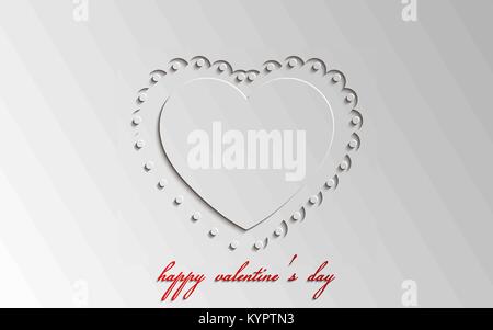 Valentinstag Grusskarten. Web Banner. Vector Illustration. Stock Vektor