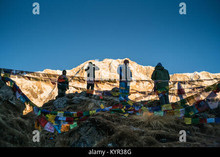 Annapurna Base Camp, ABC, Nepal, Asien. Stockfoto