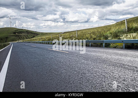 Autobahn in der chinesischen Provinz Innere Mongolei Stockfoto