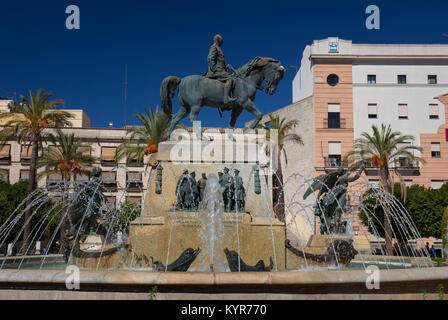 Denkmal von Miguel Primo de Rivera, Plaza del Arenal, Jerez, Spanien Stockfoto