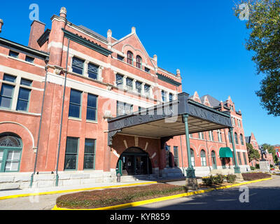 Montgomery Union Station, ehemaliger Bahnhof oder Bahnhof, heute eine Touristenattraktion und ein Nationales Historisches Wahrzeichen in Montgomery Alabama USA. Stockfoto