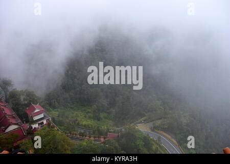 Genting Highlands, Malaysia - 2. November 2017: Nebel bei Genting Highlands Stockfoto