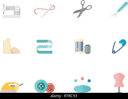 Reisen Symbol Serie in flachen Farbe Stil. Vector Illustration. Stock Vektor