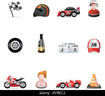 Racing - Symbol Serie. Stock Vektor