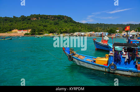 Tho Chau, Vietnam - Dec 10, 2017. Marine von Tho Chau Island, Vietnam. Tho Chu (Tho Chau) ist eine grosse Insel inkl. 8 kleinen Inseln unter Phu Quoc di Stockfoto