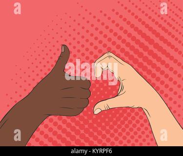 Friendzone Symbol in Poo art Stil. Stock Vektor