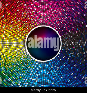Bunte abstrakte Lichter Disco Party Entertainment bunten Hintergrund Design. Stockfoto