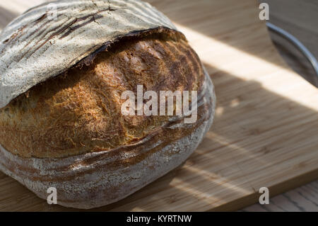 Hausgemachtes Vollkornbrot Handwerk Stockfoto