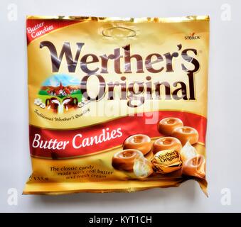 Werthers original Butter Bonbons Stockfoto