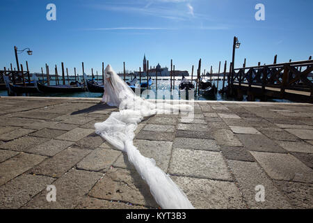 Traditionelle venezianische Maske Karneval 2017, Venedig, Italien Stockfoto