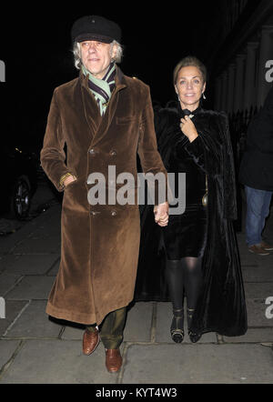 Verschiedene Prominente teilnehmen, Jewgeni Lebedew Weihnachtsfeier der Besitzer des Evening Standard Mit: Bob Geldof, Jeanne Marine Wo: London, Großbritannien Wann: 16 Dec 2017 Credit: WENN.com Stockfoto