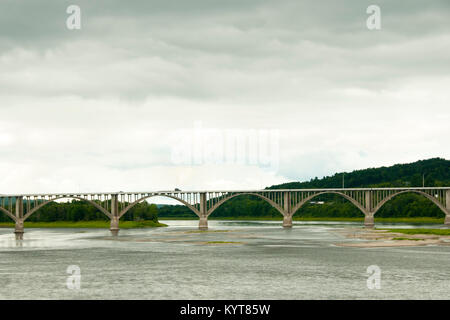 Hugh John Fleming Brücke - Hartland - New Brunswick Stockfoto