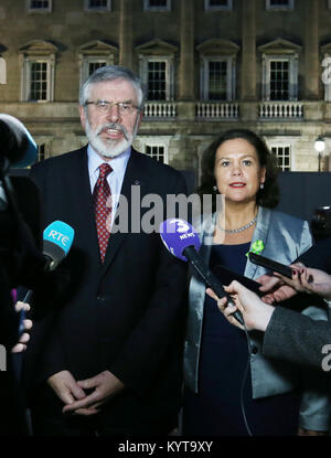 Mary Lou McDonald übernimmt die Führung der von Sinn Féin, Gerry Adams, im Februar 2018. Sie wird der erste Führer der Partei werden keine Verbindung mit der IRA gehabt zu haben. Stockfoto