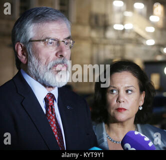 Mary Lou McDonald übernimmt die Führung der von Sinn Féin, Gerry Adams, im Februar 2018. Sie wird der erste Führer der Partei werden keine Verbindung mit der IRA gehabt zu haben. Stockfoto