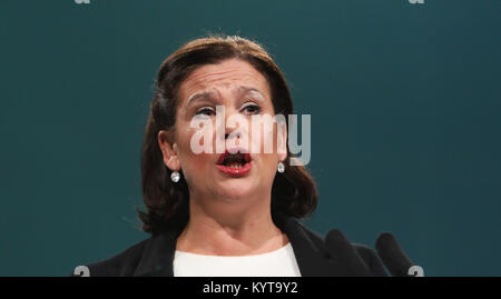 Mary Lou McDonald übernimmt die Führung der von Sinn Féin, Gerry Adams, im Februar 2018. Sie wird der erste Führer der Partei werden keine Verbindung mit der IRA gehabt zu haben. Stockfoto