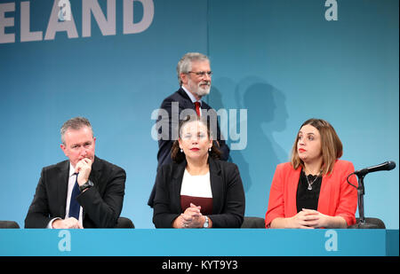 Mary Lou McDonald übernimmt die Führung der von Sinn Féin, Gerry Adams, im Februar 2018. Sie wird der erste Führer der Partei werden keine Verbindung mit der IRA gehabt zu haben. Stockfoto