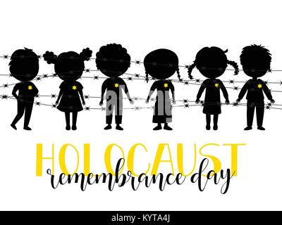 Holocaust Gedenktag. Januar 27. Vector Illustration Stock Vektor