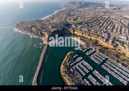 Luftaufnahme von Dana Point Park und Marina in der orange Grafschaft, Kalifornien Stockfoto