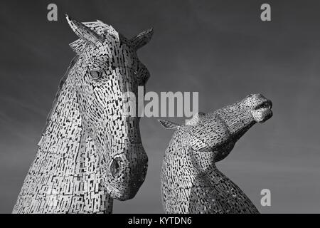 Die Kelpies Stockfoto