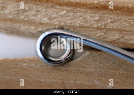 Holz- kleidung Peg, Nahaufnahme Stockfoto