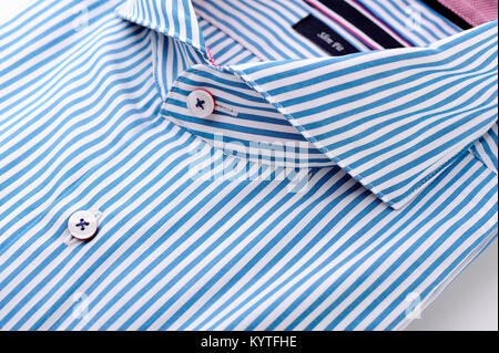 Shirt, Classic, Mann, Männer, Mode, Grafik, Kragen, Stoff, Lifestyle, Business, Stockfoto