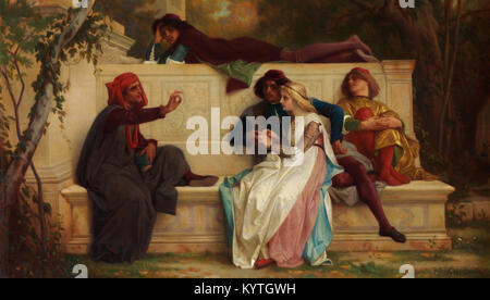 Alexandre Cabanel - Florentiner Dichter - 1861 Stockfoto