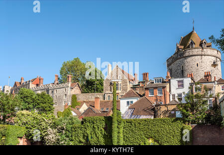 Historische Uferpromenade von Windsor in Berkshire, England Stockfoto