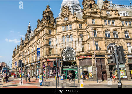 Leeds Kirkgate Market ein Markt in Leeds, West Yorkshire, England an der Vicar Lane Stockfoto