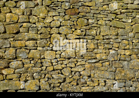 Alte Schutt Steinmauer full frame Hintergrund Nahaufnahme Stockfoto