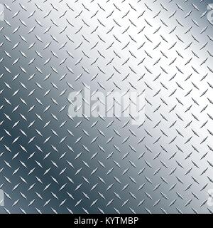 Chrom Diamond Plate realistische Vector Graphic Illustration Stock Vektor