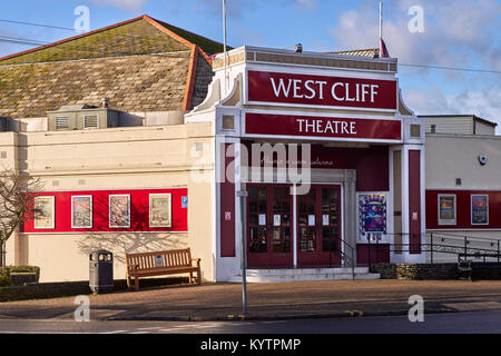 Der West Cliff Theater in Clacton auf ein Winter am Nachmittag Stockfoto