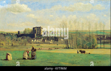 Jean-Baptiste-Camille Corot - Landschaft von La Ferté-Milon - Ohara Museum of Art, Japan Stockfoto