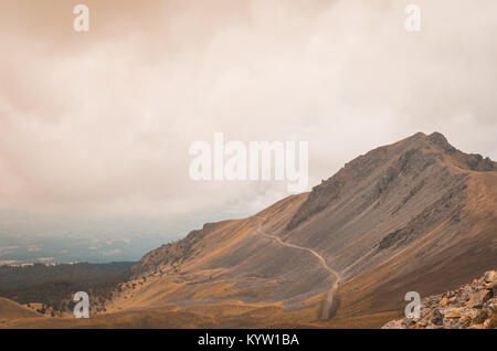 Blick auf den Nevado de Toluca, inaktive Vulkan von Mexiko. Stockfoto