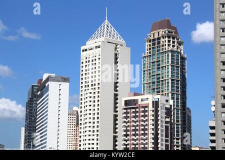 Makati City Skyline in Manila, Philippinen. Bürogebäude. Stockfoto