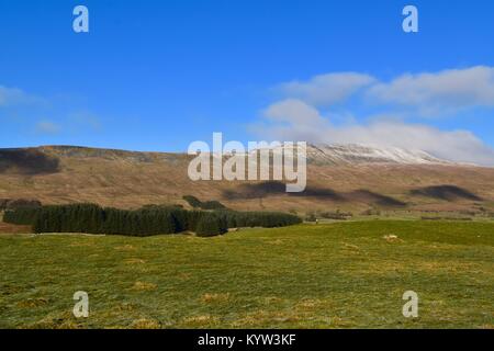 Schnee auf whernside Hill Stockfoto