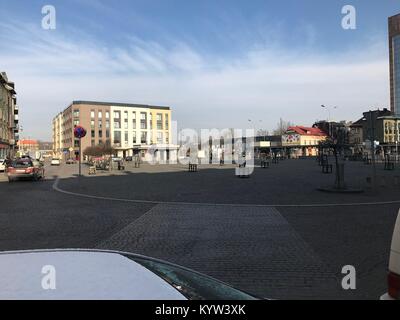 Ghetto Heldenplatz, Krakau Stockfoto