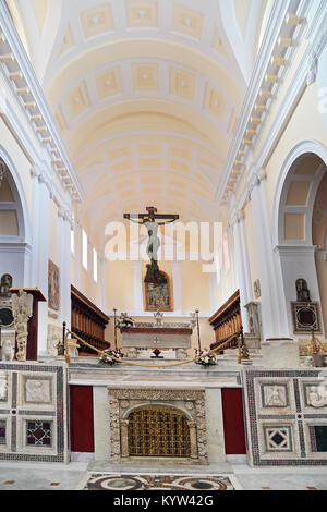 Kathedrale Basilica von Gaeta, Italien - Innenraum Stockfoto