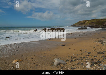 Dollar Cove am Gunwalloe auf die Eidechse, die Küste in Cornwall. Stockfoto