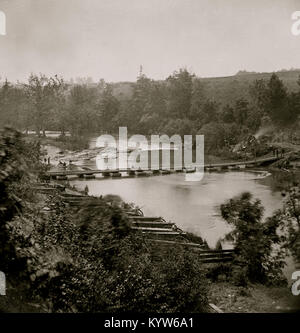 North Anna River, Virginia. Innenansicht der Konföderierten redoubt kommandierenden Chesterfield Brücke. Durch 2. Korps unter General Hancock, 23. Mai 1864 erfasst Stockfoto