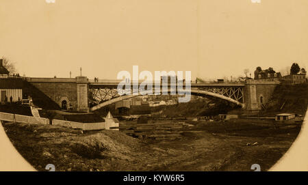 Aquäduktbrücke, Georgetown, DC, Gesamtansicht Stockfoto