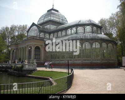 Madrid Parque del Retiro, Palacio de Cristal", Crystal Palace' Stockfoto