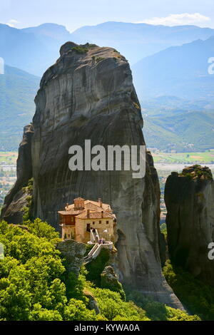 Querformat von Meteora Kloster, Griechenland Stockfoto