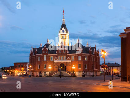 Rathaus im Queen Anne Revival Stil in Stratford, Ontario, Kanada. Stockfoto