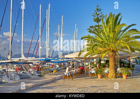 Marina an der samischen Dorf, Kefalonia, Griechenland Stockfoto