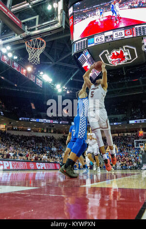 Columbia, SC, USA. 16 Jan, 2018. Südcarolina Kampfhähne guard Frank Booker (5) geht in die sek Basketball matchup im Colonial Life Arena in Columbia, SC. (Scott Kinser/Cal Sport Media) Credit: Csm/Alamy leben Nachrichten Stockfoto