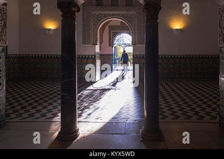 Im Palacio del Rey Don Pedro, Reales Alcazares, Sevilla, Andalusien, Spanien. Stockfoto